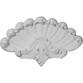 Ekena Millwork 15 in. x 9 1/4 in. x 1 1/8 in. Sea Shell Center Onlay ONL15X09X01SE