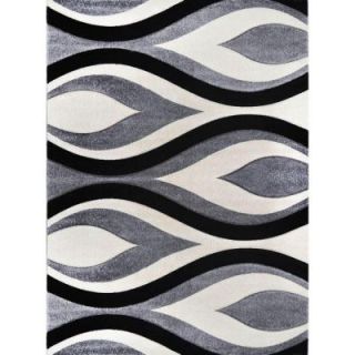Home Dynamix Sumatra Gray 7 ft. 8 in. x 10 ft. 2 in. Area Rug 1 C704C 451