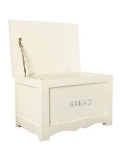 Shabby Chic Distressed white bread bin