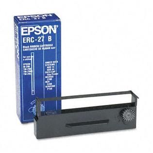 Epson ERC27B Cash Register Ribbon, Nylon, 750K Yield