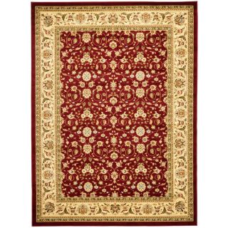 Safavieh Lyndhurst Rectangular Red Floral Woven Area Rug (Common 9 ft x 12 ft; Actual 8.91 ft x 12 ft)