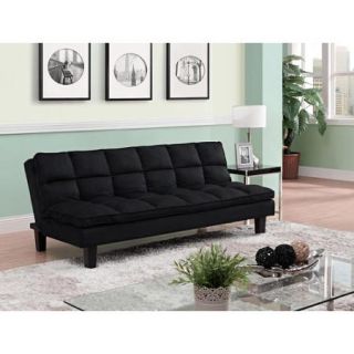 Allegra Pillow Top Futon, Black