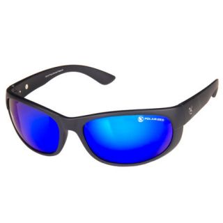 Zone Sunglasses   Black Frame with Blue Mirror Lens 452173