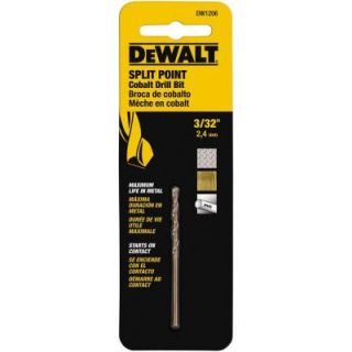 DEWALT 3/32 in. Cobalt Split Point Drill Bit DW1206