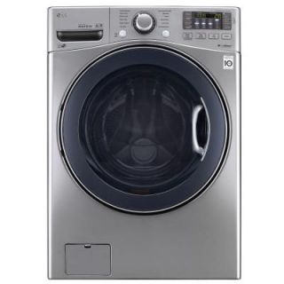 LG Electronics 4.5 DOE cu. ft. High Efficiency Front Load Washer in Graphite Steel, ENERGY STAR WM3575CV