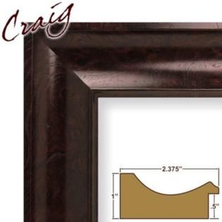 Craig Frames Inc 8 x 10 Mahogany Burl Smooth Wood Grain Finish 2.375