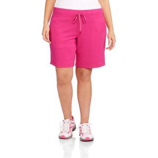 Danskin Now Women's Plus Size Active French Terry 9" Short