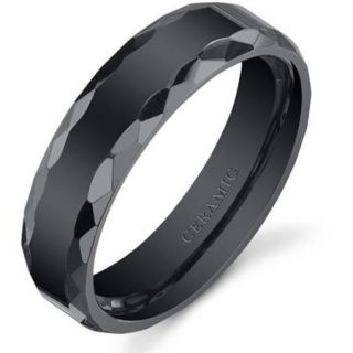 Oravo 6mm Men's and Women's Ceramic Wedding Band Ring