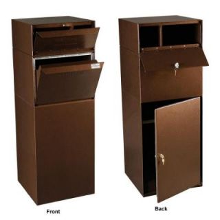 dVault Locking Mailboxes Curbside Mail and Package Delivery Vault in Copper Vein DVCS0015 5