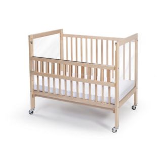 Clear View Folding Rail Convertible Crib with Mattress by Whitney Bros