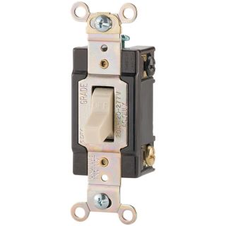 Cooper Wiring Devices 20 Amp Ivory Light Switch