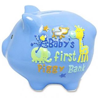 Baby Essentials Infants Boys Piggy Bank   Baby   Gifts   Gifts