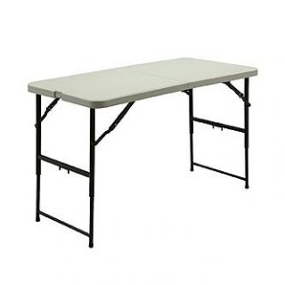 Fold In Half Adjustable Height Table Convenient Workspaces by