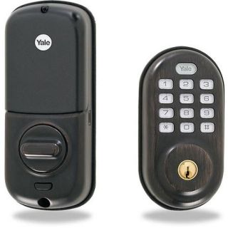 Yale YRD210 Push Button Deadbolt, Oil Rubbed Bronze