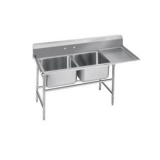 Advance Tabco 930 Series Double Seamless Bowl Scullery Sink