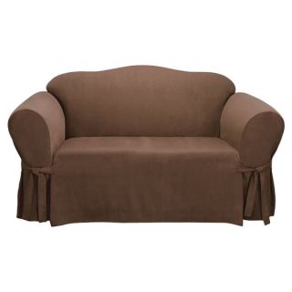 Easy Fit Microsuede Loveseat Slipcover   17158457   Shopping