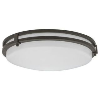 Lithonia Lighting 13 in. Antique Bronze LED Saturn Flushmount FMSATL 13 14830 BZ M4