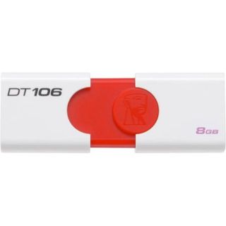 Kingston DataTraveler 106 8GB USB 2.0 Flash Drive, Red