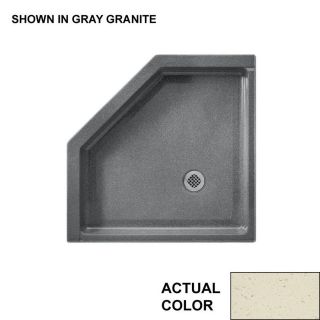 Swanstone Caraway Seed Fiberglass and Plastic Shower Base (Common 38 in W x 38 in L; Actual 38 in W x 38 in L)