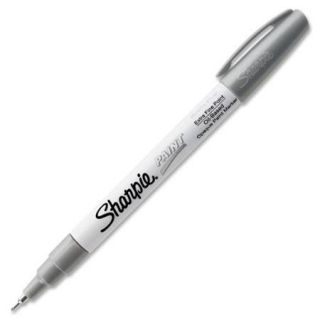 Sharpie Extra Fine Oil Base Paint Marker   Metallic Silver Ink   1 Each Each (SAN35533)