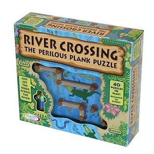 Binary Arts Toys River Crossing Brain Teaser   Toys & Games   Puzzles