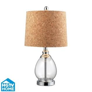 HGTV Home The HGTV 142 Clear Glass Table Lamp   Home   Home Decor
