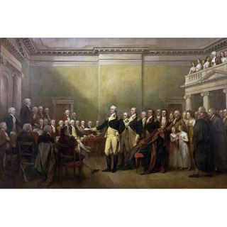 George Washington Resigning His Commission by John Trumbull Painting