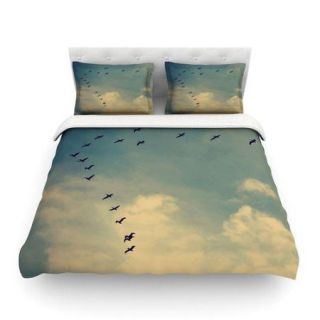 KESS InHouse Pterodactyls by Robin Dickinson Cotton Duvet Cover