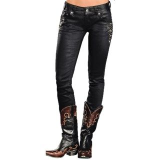 Rock & Roll Cowgirl Studded Skinny Jeans (For Women) 80