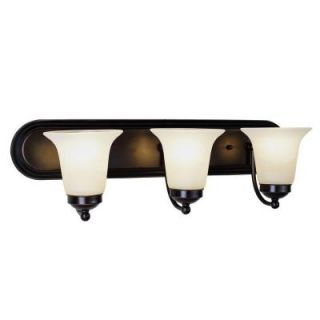 Bel Air Lighting Cabernet Collection 3 Light Polished Chrome Bath Bar Light with White Marbleized Shade 3503 PC