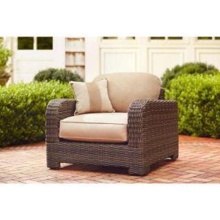 Brown Jordan Northshore Patio Lounge Chair with Harvest Cushions and Regency Wren Throw Pillow    STOCK D6061 L