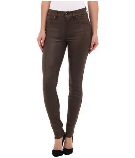 7 For All Mankind Knee Seam Skinny w/ Contour WB in Mink Leather Like