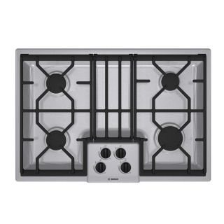 Bosch 300 Series 30 in 4 Burner Gas Cooktop (Stainless)