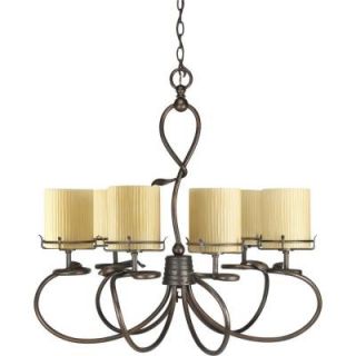 Progress Lighting Willow Creek Collection Weathered Auburn 6 light Chandelier DISCONTINUED P4132 114