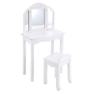 Guidecraft Expressions Vanity and Stool White   16258286  