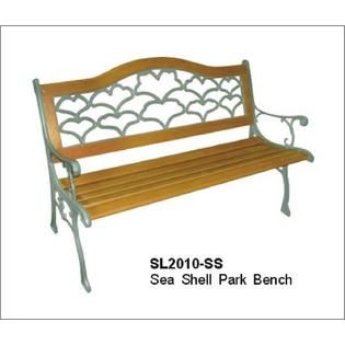 DC America Seashell Park Bench   Outdoor Living   Patio Furniture