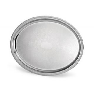 Vollrath 82111 Oval Serving Tray   21 3/4x16" Gadroon Edge, 18 ga Stainless