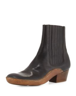 Maison Margiela Runway Cowboy Chelsea Boot, Black