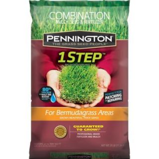 Pennington 25 lb. 1 Step for Bermudagrass Areas with Mulch, Grass Seed, Fertilizer Mix 100509301