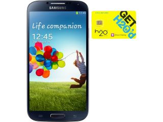 Samsung Galaxy S4 I337 Black 32GB 4G LTE Android Phone + H2O SIM Card