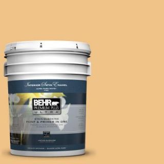 BEHR Premium Plus Ultra 5 gal. #PMD 30 Pollen Grains Satin Enamel Interior Paint 775405