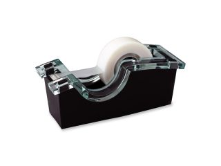 Scotch DS520 DS520 Tape Dispenser, 1" core, Acrylic Top/Weighted Base, Clear/Black
