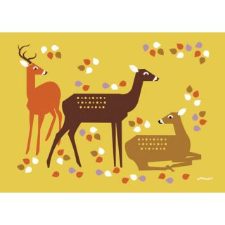 Forest Deer by Eleanor Grosch Painting Print on Wrapped Canvas