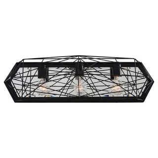 The Wright Stuff 3 Light Bath Fixture   Black