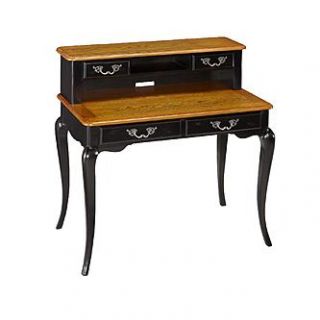 Home Styles The French Countryside Oak and Rubbed Black Student Desk