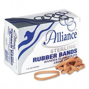 Alliance Sterling Ergonomically Correct Rubber Bands   Office Supplies