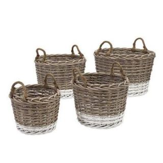 Home Decorators Collection Danica Natural Woven and Jute Storage Basket (Set of 4) 8113100950