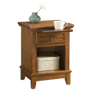 Home Styles Arts & Crafts Nightstand   Cottage Oak