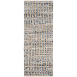 Safavieh Hand Woven Cape Cod Natural/ Blue Jute Rug (23 x 6