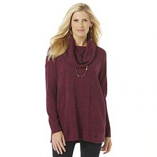 Jaclyn Smith Womens Cowl Neck Sweater   Clothing, Shoes & Jewelry